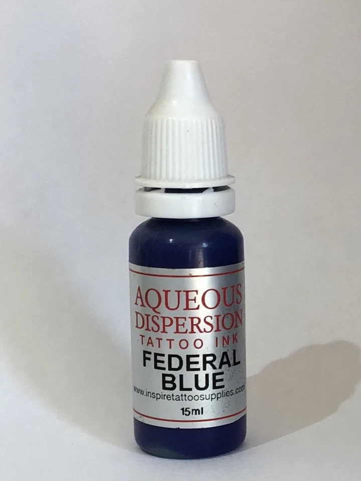 AQUEOUS DISPERSION INK Aqueous Dispersion Tattoo Ink Federal Blue Tattoo Ink 15ml Professional Quality