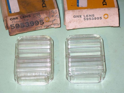 1963 Buick Special Skylark NOS backup lamp lenses 5953995 - Picture 2 of 3