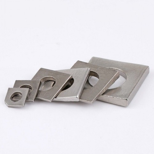 M6 - M36 304 A2 Stainless Steel Square Bevel Washers Beam Flange Wedge Gaskets - Picture 3 of 7