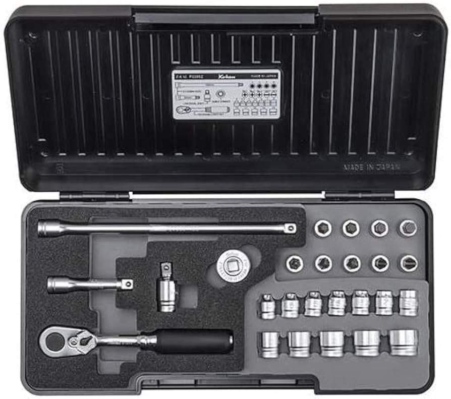 KoKen Z-EAL 1/4sq. Tool Set (Plastic Case Type) P2285Z 26-pc Set