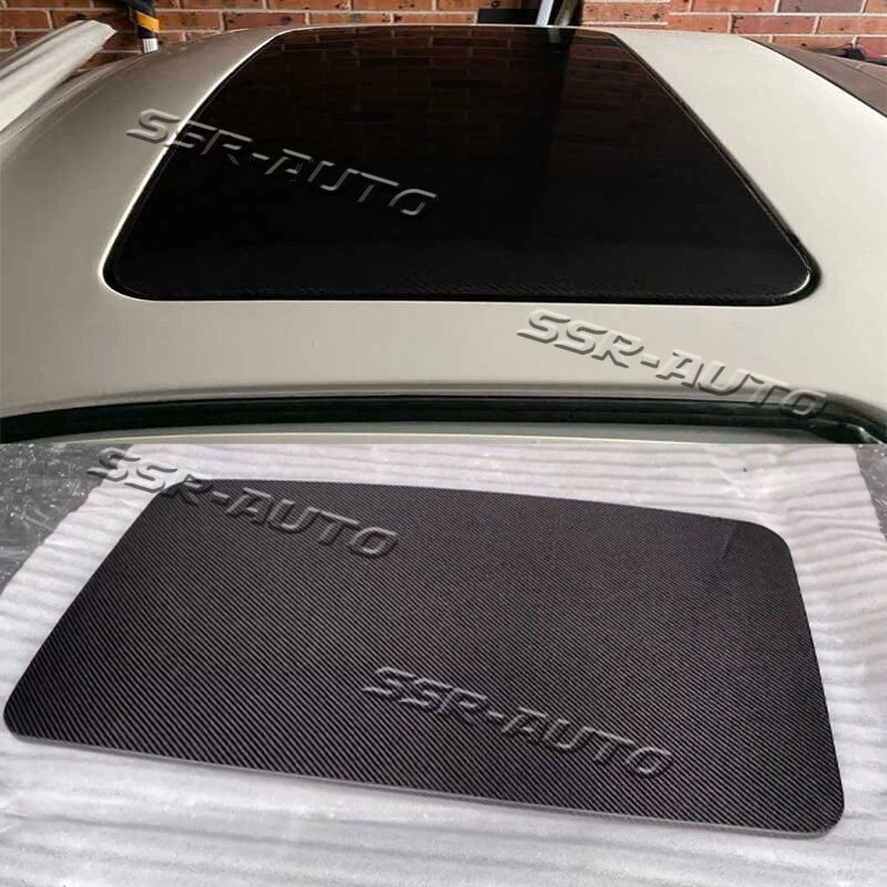 Cubierta de panel de techo corredizo de fibra de carbono real apta para Mazda RX7 FC3S 1985-1991 Foto 2 de 4