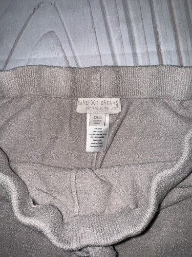 Barefoot Dreams Inc. Cozy Chic UltraLite Youth Girls Track Pant Cream Size 12/14 - Picture 2 of 4