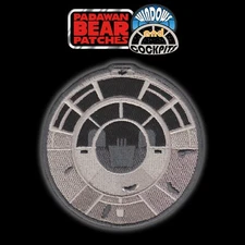 STAR WARS "Millenium Falcon Cockpit" 3.5-inch embroidered iron-on patch