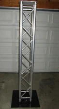 **L@@K 6.56 FOOT ALUMINUM SQUARE TRUSS WITH TOP PLATE, BAG, TV MOUNT SCRIM & BAG