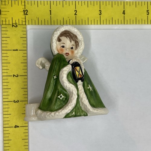 Portavelas ángel vintage 1958 Goebel w. Alemania verde Navidad - Imagen 8 de 8