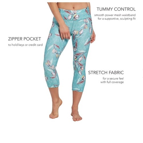CALIA Essential Tight Fit Printed Capri NWT - Picture 8 of 8