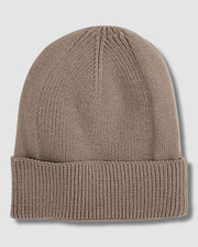  41 Alfani Men's Beige Rib-Knit Cuffed Beanie Hat One Size