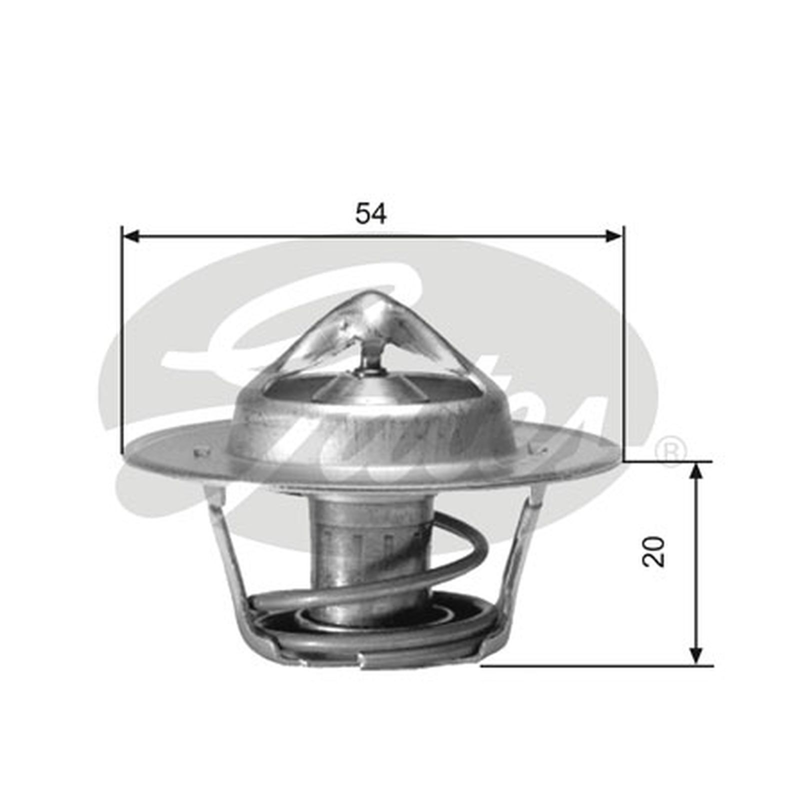 Genuine Gates Engine Cooling Thermostat - TH00171G1