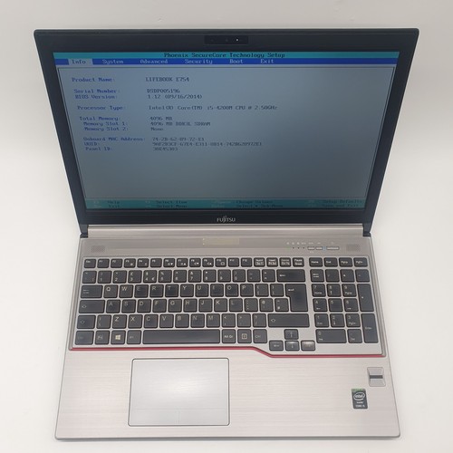 Fujitsu Lifebook e754 Intel Core i5 4th Gen 4GB DDR3 RAM 500GB HDD - BIOS BOOT - Picture 2 of 12