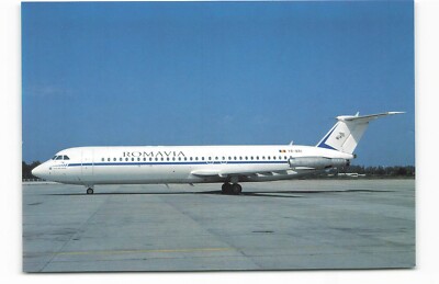 Postcard Airline ROMAVIA YR-BRI at Bucharest CC9.