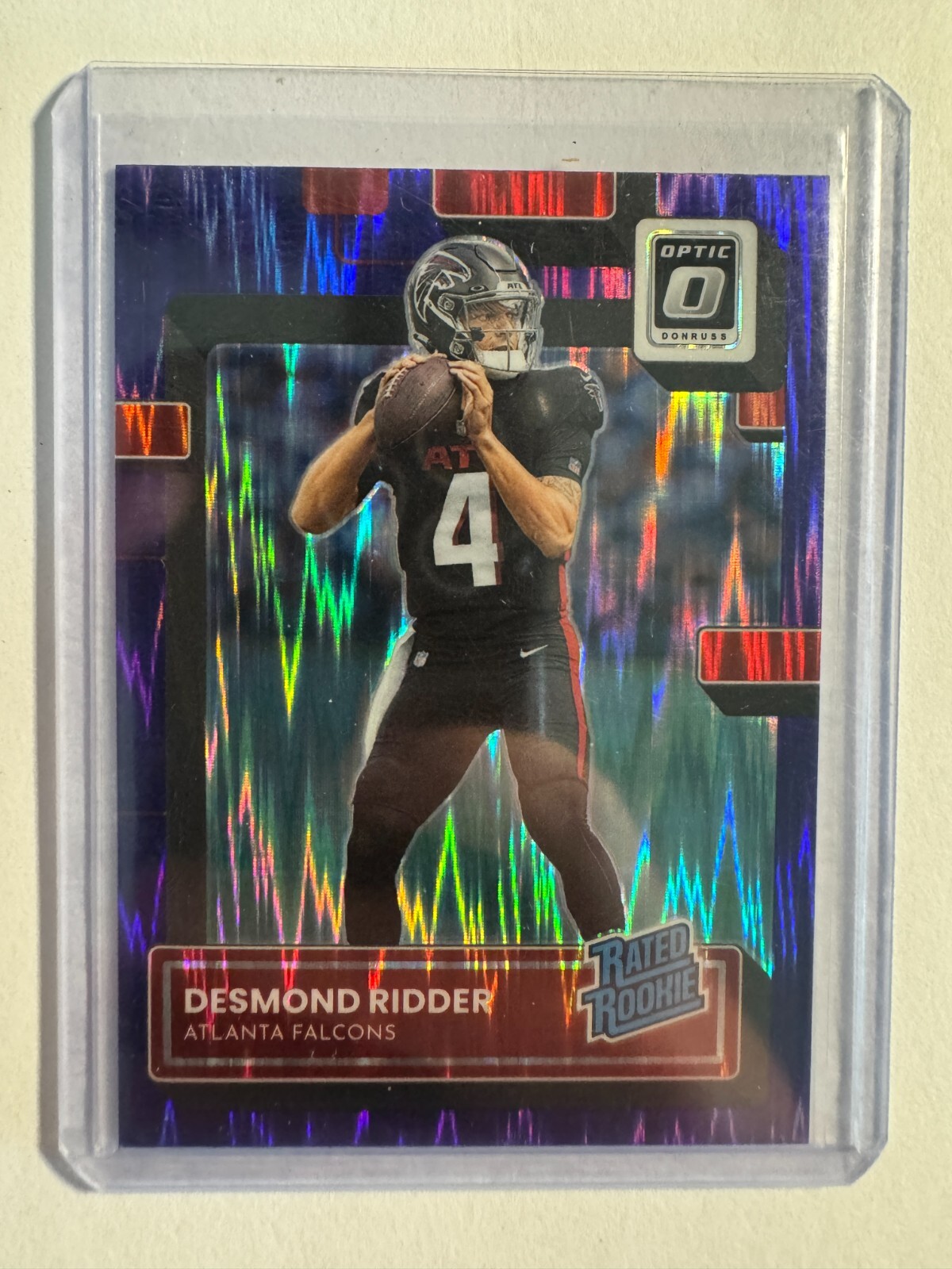 K227,908 -  2022 Donruss Optic Purple Shock #202 Desmond Ridder RR