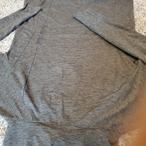 Womens Notre Dame Hoodie Large Heathered Gray Campus Heritage, Back Print - Picture 10 of 12