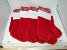 LOT Of 9 Classic Plush Christmas Holiday Stockings 19" Winter Wonder Lane
