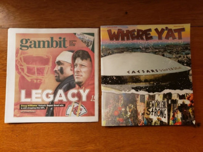 Gambit & Where Y'At Magazines February 2025 Super Bowl LIX Editions New Orleans