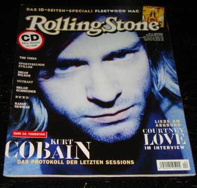 ROLLING STONE magazine 2004 GERMAN, Kurt Cobain, Nirvana, Fleetwood Mac, OutKast