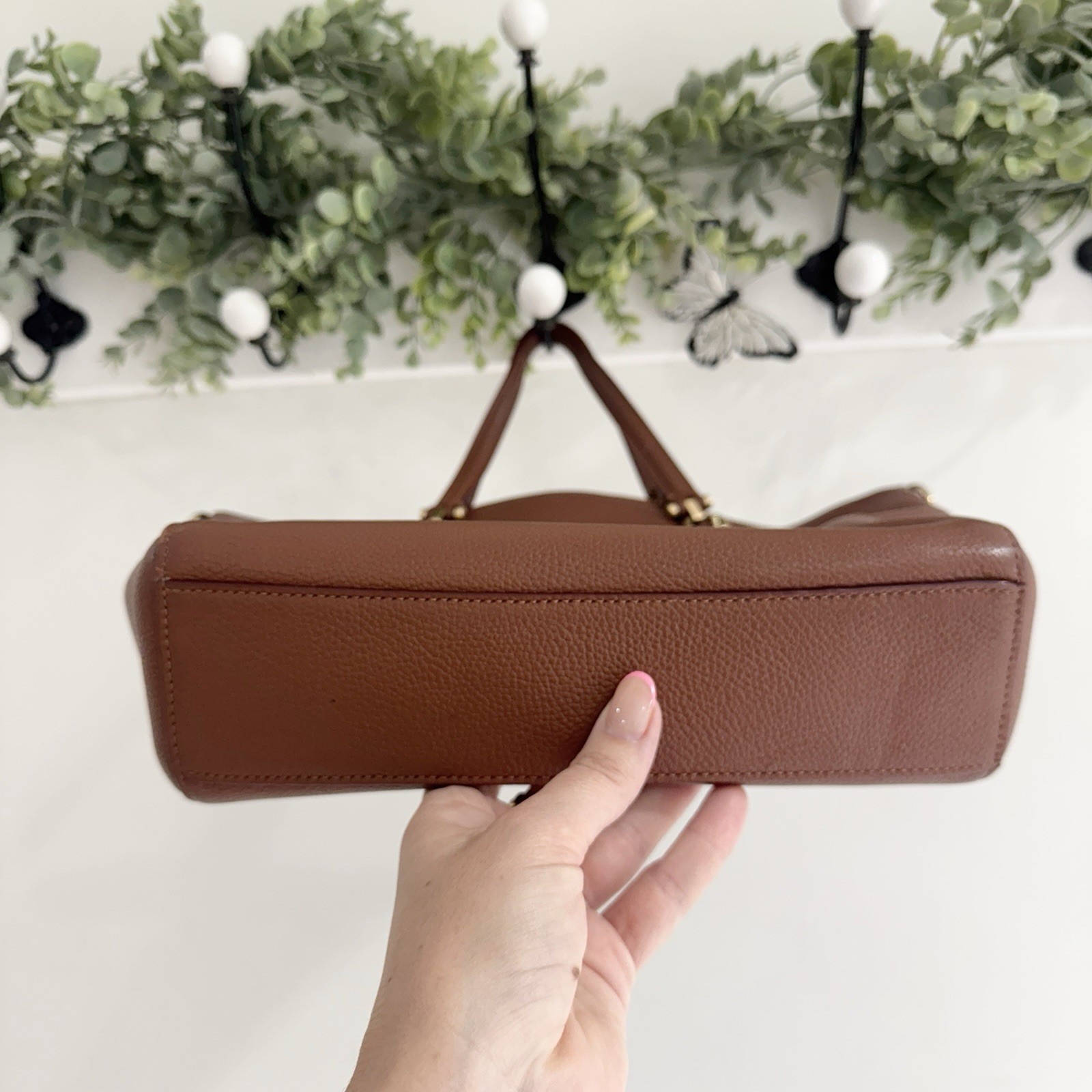 Coach Leather Prairie Women's Satchel Handbag Brown Mocha Mini thumbnail 2