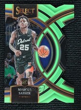 2023 Select Premier Level Neon Green Prizm Die-Cut 56/75 Marcus Sasser #114 hs9