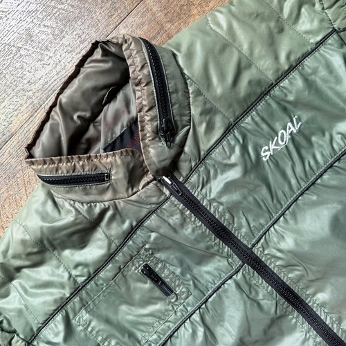 Vintage 1980’s Mens XL Green Upstream Skoal Tobbaco LW Worn Puffer Jacket - Bild 5 von 11