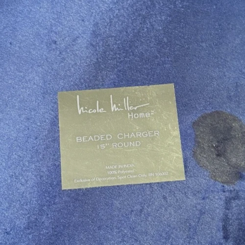 CARGADOR DE CUENTAS NICOLE MILLER MANTEL INDIVIDUAL HALLOWEEN CASA EMBRUJADA LUNA 15 PULGADAS REDONDA Foto 4 de 4