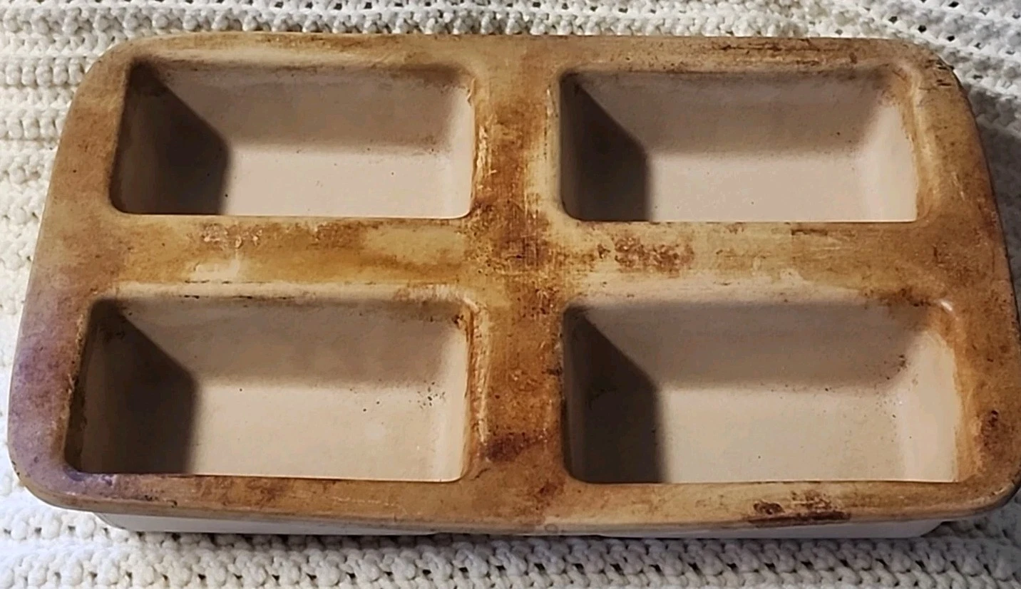 The Pampered Chef Mini Loaf Pan Family Heritage Stoneware Classics Seasoned