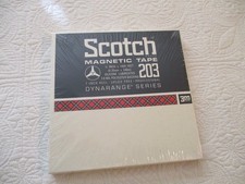 SCOTCH Magnetic 7" Reel to Reel 203 Tape - Dynarange 1/4" x 1800' - SEALED/NEW