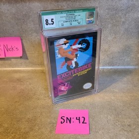 EXCITEBIKE NINTENDO NES 8.5 CIB WATA Not VGA, Cgc Or PSA GRADED