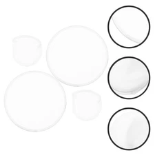 2 Pcs Folding Hand Fans Portable Foldable Round Fans for Theater Use