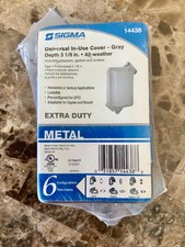Sigma Universal In-Use Outlet Box Cover Gray Metal All-Weather Lockable