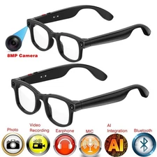 HD Video AI smart glasses with camera and bluetooth and video control