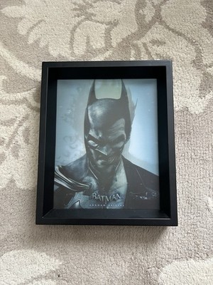 Batman Arkham Origins 3D Lenticular Framed Batman Joker DC Comics Wall Art
