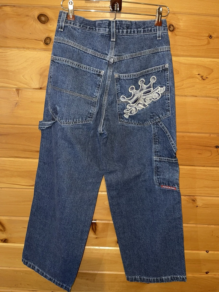 Jean JNCO Vintage Années 90 - Taille 28x30 - Made In USA - Coupe Wide-Leg - Occasion
