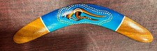 Australian Boomerang, Aboriginal Style Art Piece, Decoration Only