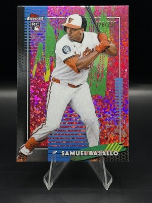 Samuel Basallo 2026 Topps Finest #16 Common Pink Mini Diamond /250 Orioles RC