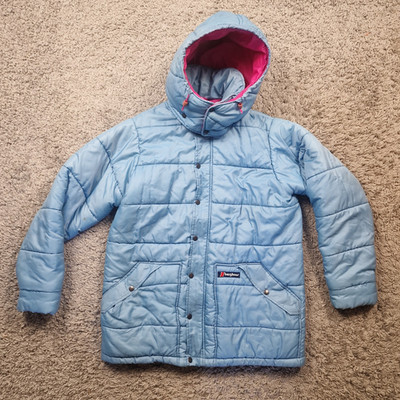 Berghaus Mantel Herren Large Vintage Pole Blue Puffer Ice Cap Shiny Down