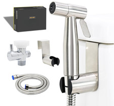 Rociador Bid  Manual Ajustable con Manguera Acero Inox Higiene Ba o, Nuevo