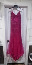 Juliet Women's M Petuna Maxi Mermaid Sleeveless Sequin Formal Tulle Dress