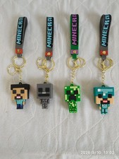 Minecraft 4 Schl&uuml;sselanh&auml;nger Kautschuk