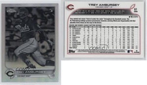 2022 Topps Chrome Negative Refractor Trey Amburgey #61 Rookie RC