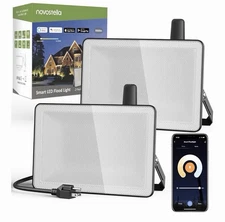 2 Pack Novostella 9000 Lumens 100 Watts Water Resistant Smart LED Flood Light