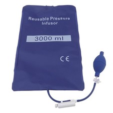 Blue 3000ml Pressure Infusion Bag Prevent Overpressure 3h Airtightness