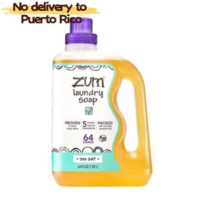 Zum Laundry Soap - Sea Salt - 64 fl oz new