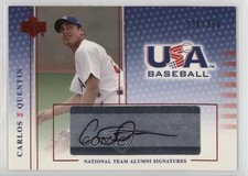 2005 Upper Deck USA Baseball Red Ink 236/50 Carlos Quentin #CQ Auto u0h