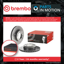 Image of 2x Brake Discs Pair Vented fits PORSCHE BOXSTER 987 2.7 Front 04 to 09 298mm Set