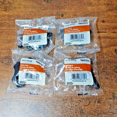 Lot of 4 Gatehouse Sash Lock Oil Rubbed Bronze Window Latches #0047015, #837-740