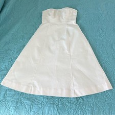 Isaac Mizrahi for Target Dress Size 4 Off-White Strapless A-line 