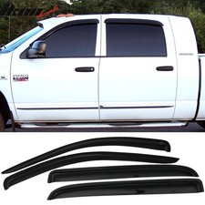 Fits 06-09 Dodge Ram 1500 2500 3500 Mega Extended Cab Window Visor Rain Guard