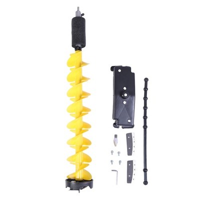 6in Ice Auger Kit Lightweight Flexible Incisive Blade Ice Auger Drill Bit Fo SET