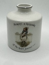 Holly Hobbie Vase, Memory A Keepsake Of The Heart Forever, 1974 , W.W.A. Inc