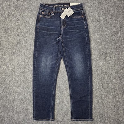 NWT American Eagle Outfitters Jeans Womens 23 Short Blue Super High Rise Jegging