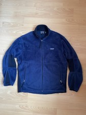 Patagonia Mens Fleece Size Medium Colour Blue & Black Polartec Regulator Vintage